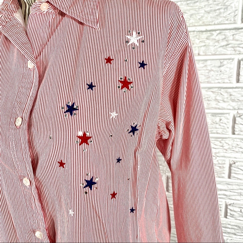Quizz Again & Co Patriotic Stars & Stripes Shirt - Picture 4 of 7